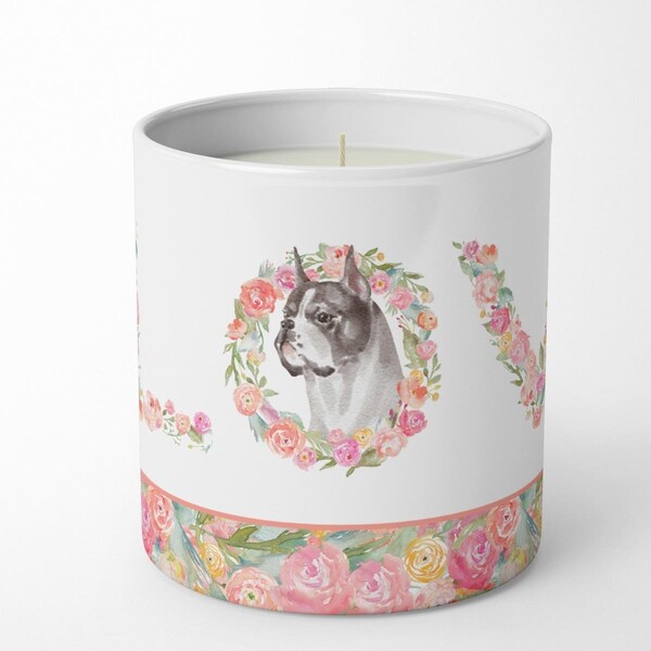 Carolines Treasures 3.75 x 3.25 in. Unisex Boxer No.4 Love 10 oz Decorative Soy Candle WDK4342CDL - main